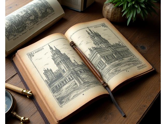 Photo d'un carnet de croquis et d'une carte ancienne, symbolisant l'histoire et l'exploration d'Élan Éducatif.